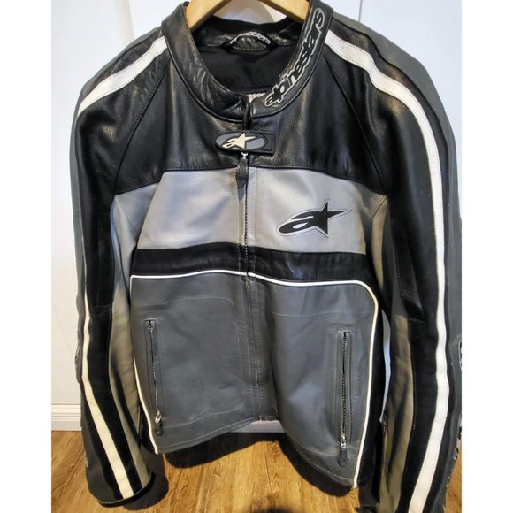 Alpinestars Motorcycle leather armored jacket - Picture 1 of 3